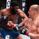 Sergei Pavlovich acerta um golpe na vitória sobre Curtis Blaydes na luta principal do UFC Vegas 71.