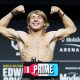 Paddy Pimblett na pesagem cerimonial do UFC 296.